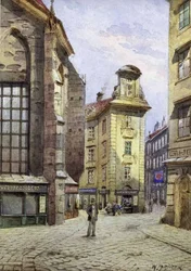 Vue sur la Kurrentgasse à Vienne